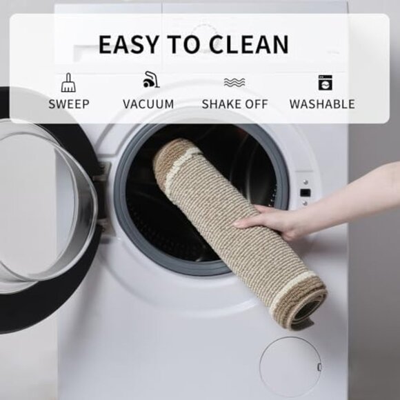 Non Slip Washable, Durable Dirt Resist Half Circle Rug Kitchen Mat 20 x 32 Beige - Picture 7 of 9